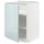 Напольный шкаф с полками, 60x60 см, белый, Kallarp серо-синий светлый IKEA METOD МЕТОД 894.788.09