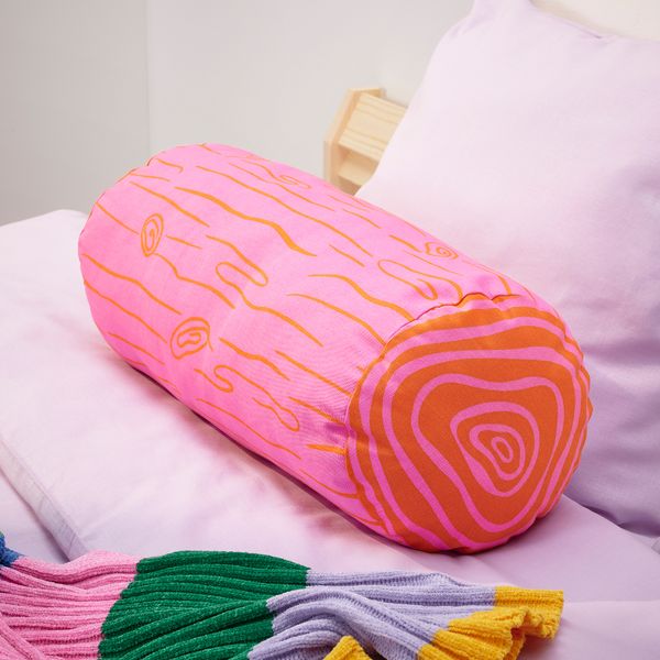 Подушка, 48x20 см, ярко-розовый, оранжевый IKEA EKLUGGMAL 605.615.40 - фото 4