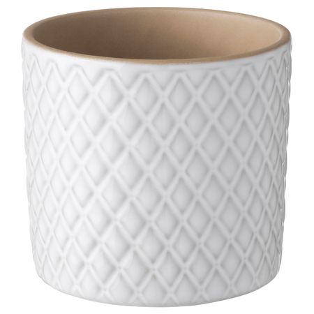 Кашпо, белый 9 см IKEA CHIAFRÖN ЧИАФРЁН 204.419.03