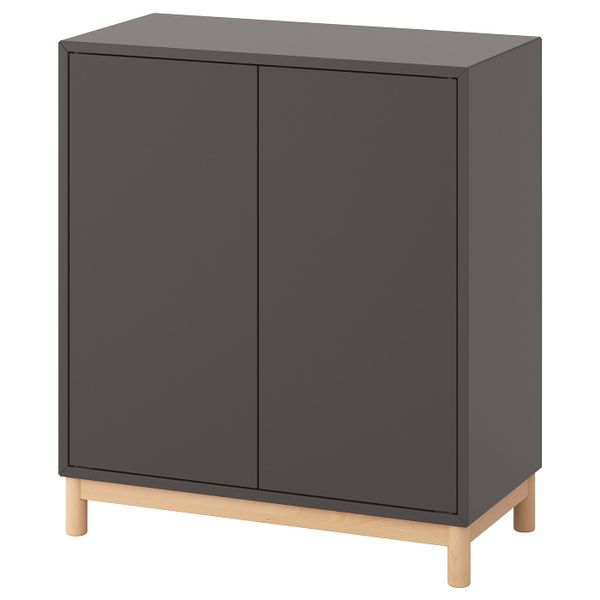 Комбинация шкафов с ножками, темно-серый 70x35x80 см IKEA ЭКЕТ 592.864.73 - фото 1
