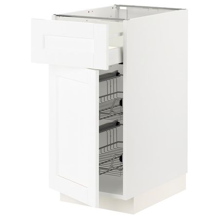 METOD / MAXIMERA Напольн шкаф с пров корз/ящ/дверью