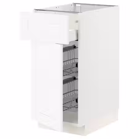 METOD / MAXIMERA Напольн шкаф с пров корз/ящ/дверью