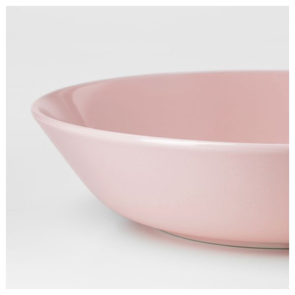 Тарелка глубокая ДИНЕРА, светло-розовый (22 см) - схема-чертеж с размерами