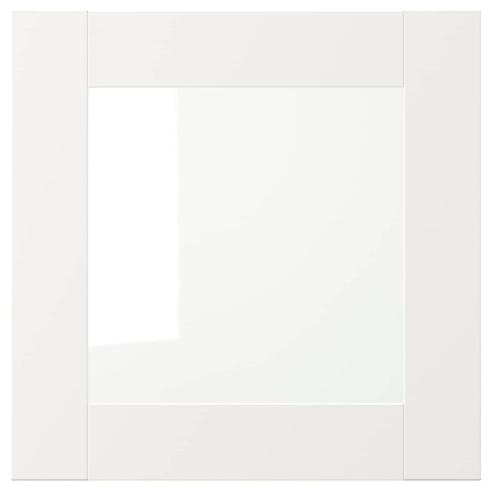 Стеклянная дверь, белый 40x40 см IKEA VÄRD ВЭРД 703.845.04 - схема-чертеж с размерами
