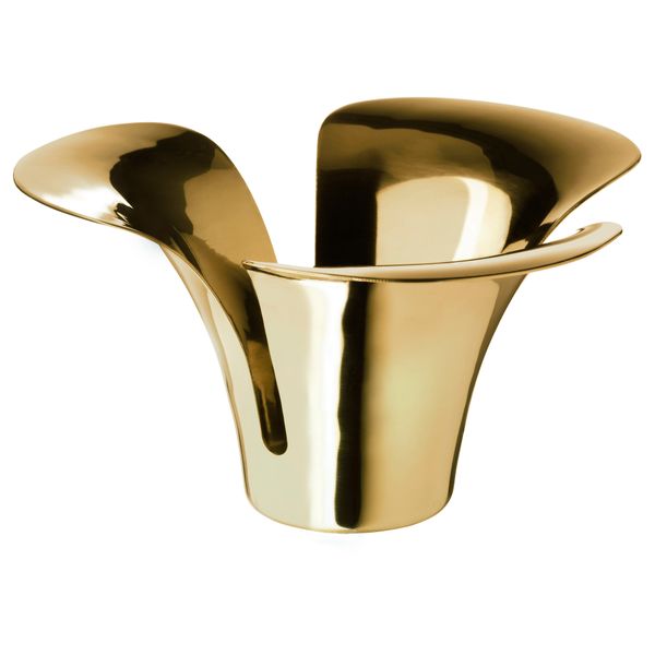 Подсвечник для греющей свечи СТИЛЛХЭТ, желтая медь золотой (7 см) - фото 1