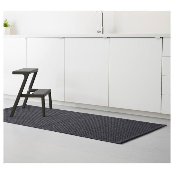 Ковер безворсовый, для/дома/улицы, темно-серый 80x200 см IKEA MORUM МОРУМ 903.708.79 - фото 4