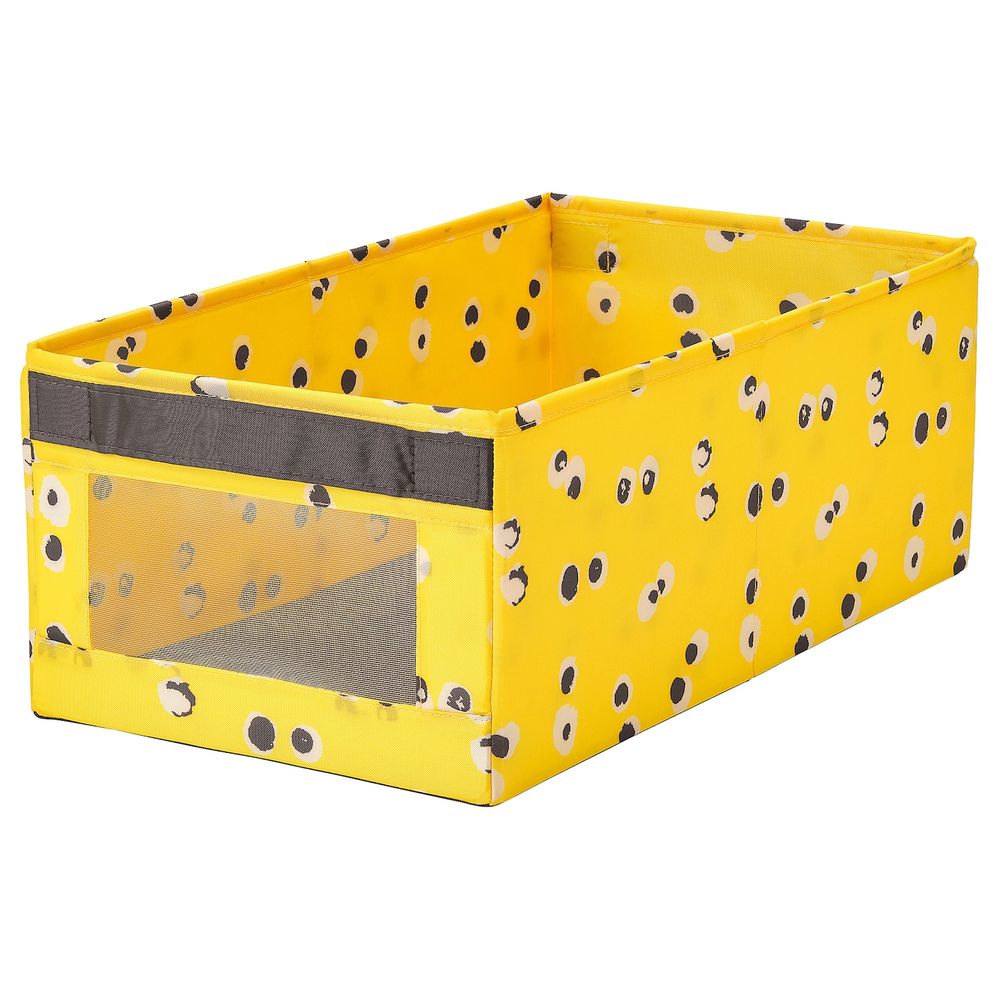 Коробка, желтый 25x44x17 см IKEA ANGELÄGEN АНГЕЛЭГЕН 004.179.37 - фото 1