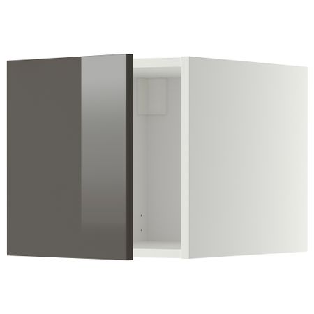 Верхний шкаф МЕТОД, белый, Рингульт серый (40x40 см)