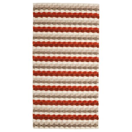 Ковер безворсовый, ручная работа/бежевый терракотовый 80x150 см IKEA SKANDERUP СКАНДЕРУП 604.954.18