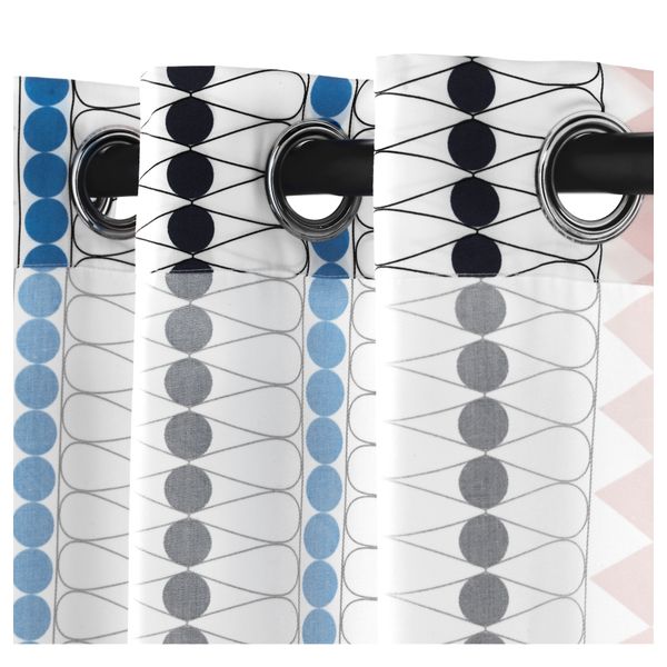 Гардины, 1 пара МОССФЛОКС, разноцветный (145x300 см) - схема-чертеж с размерами