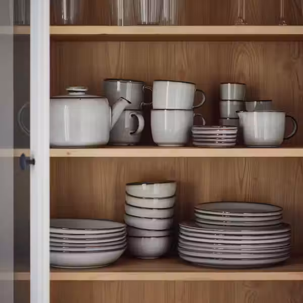 GLADELIG Тарелка десертная - серый 20 см - фото 3