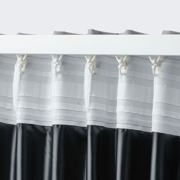 Блокирующая свет гардина, 1 шт., светло-серый, 210x300 см IKEA BENGTA БЕНГТА 405.129.99 - фото 4