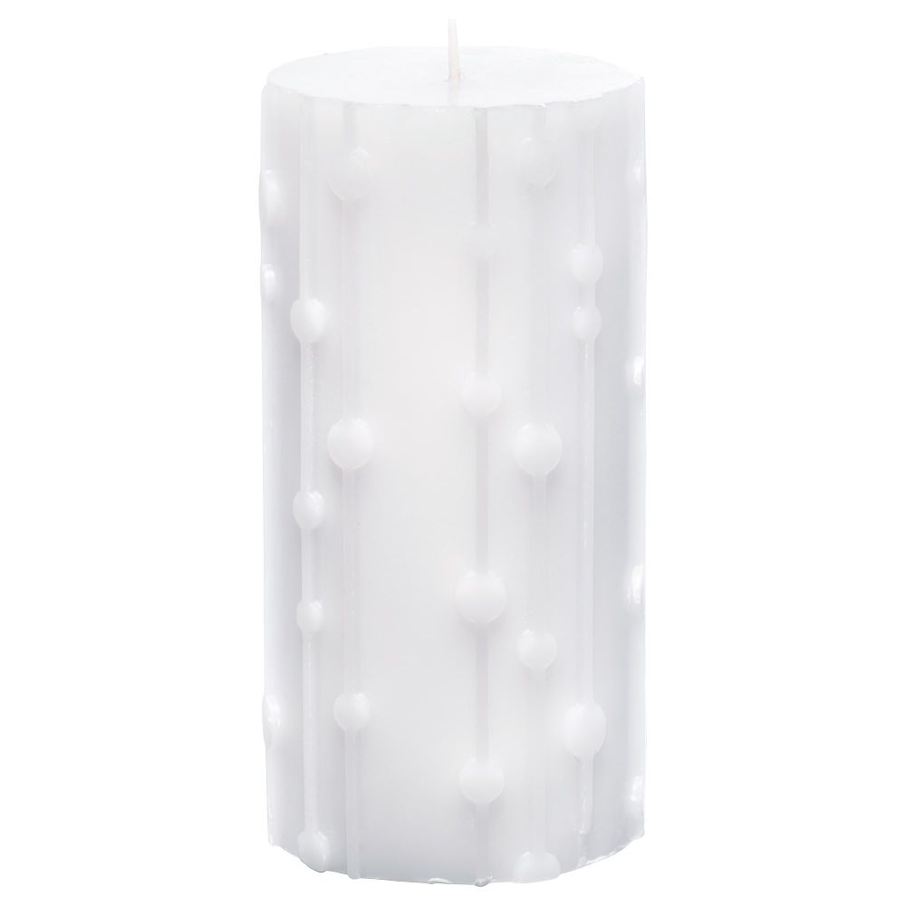 Формовая свеча, ароматическая ФРИСКХЕТ, Льняной бриз белый, белый (14 см) - фото 1