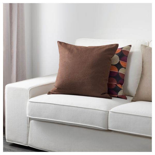 Чехол на подушку ВИГДИС, коричневый (50x50 см) - схема-чертеж с размерами