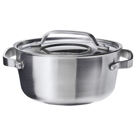 Кастрюля с крышкой СЕНСУЭЛЛ, нержавеющ сталь, серый (4 л)