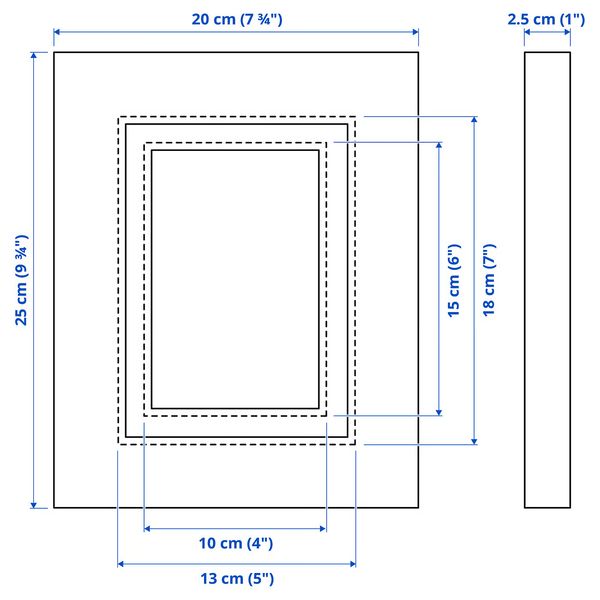 IKEA, дополнительный ракурс - схема-чертеж с размерами