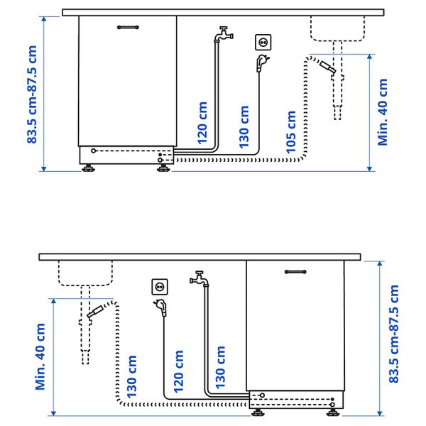 IKEA, дополнительный ракурс - схема-чертеж с размерами