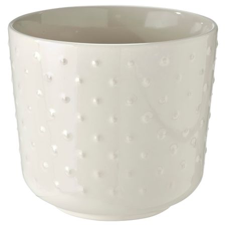 Кашпо, для дома, улицы белый с оттенком 12 см IKEA SESAMFRÖN СЕСАМФРЁН 904.783.56