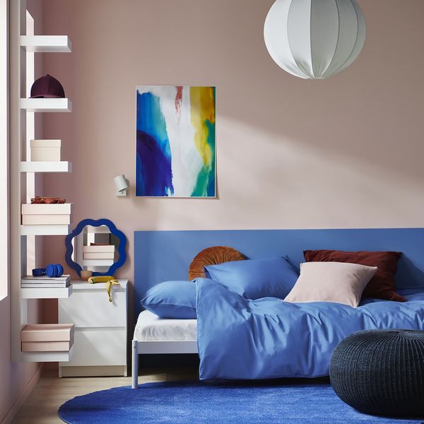 PILTANDVINGE Пододеяльник и наволочка - синий 150x200/50x60 см - фото 2