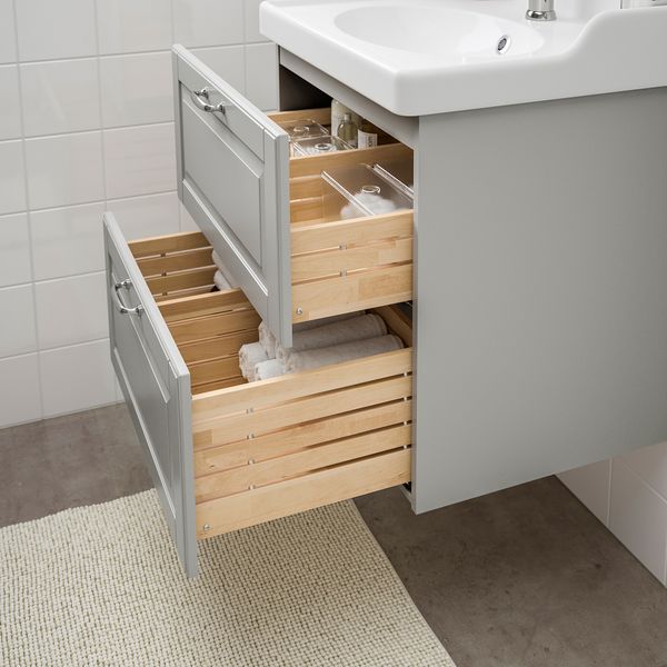 Шкаф для раковины с 2 ящиками, 62x49x68 cm IKEA GODMORGON ГОДМОРГОН, RÄTTVIKEN РЭТТВИКЕН 292.933.52 - фото 4