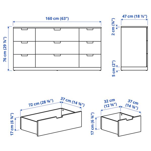 IKEA, дополнительный ракурс - схема-чертеж с размерами
