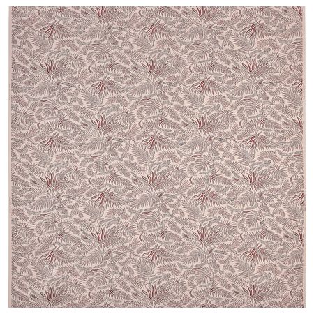 Ткань, неокрашенный темно-красный/орнамент «листья» 150 см IKEA HAKVINGE ХАКВИНГЕ 404.765.81