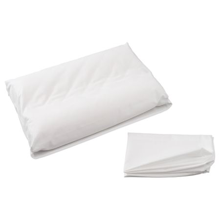 Наволочка для подушки (плотная и прочная, эффектом памяти) ДВАЛА, белый (35x59 см)