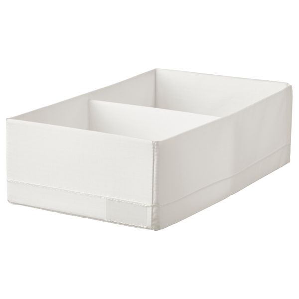 Ящик с отделениями, белый 20x34x10 см IKEA STUK СТУК 004.744.28 - фото 1