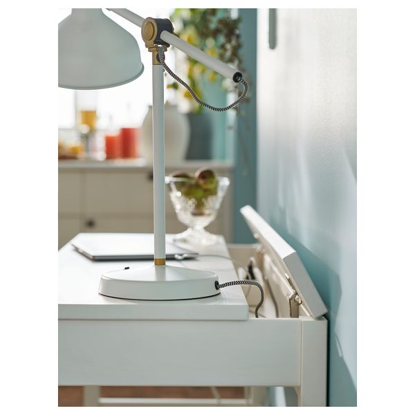 Стол с 2 ящиками, 120x47 см, белая морилка IKEA HEMNES ХЕМНЭС 903.632.23 - фото 8