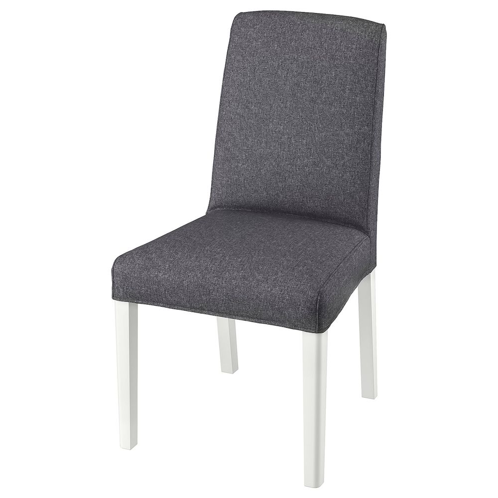 Стул, белый/Гуннаред классический серый IKEA BERGMUND БЕРГМУНД 693.845.81 - фото 1