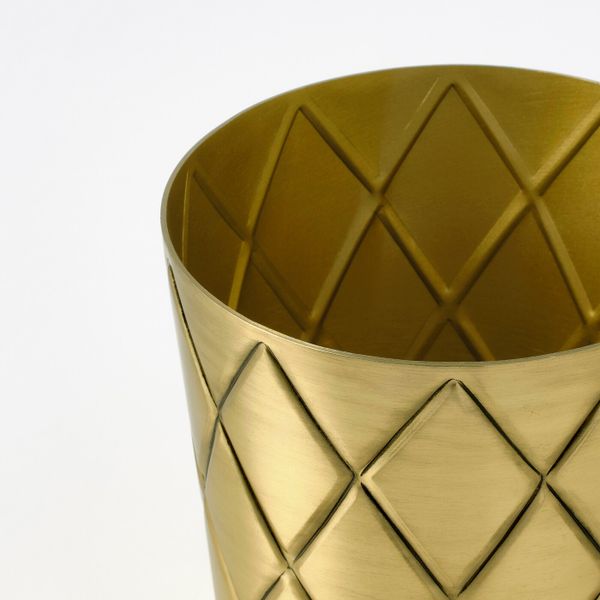 Кашпо, желтая медь 12 см IKEA ВИНДФЛЭКТ 704.527.29 - схема-чертеж с размерами