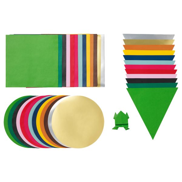 Бумага для оригами, разные цвета/разные формы IKEA LUSTIGT ЛУСТИГТ 103.853.99 - фото 1