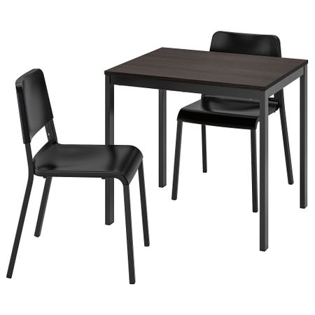 Стол и 2 стула, 80, 120 cm IKEA TEODORES ТЕОДОРЕС, VVANGSTA ВАНГСТА ВАНГСТА 894.942.96