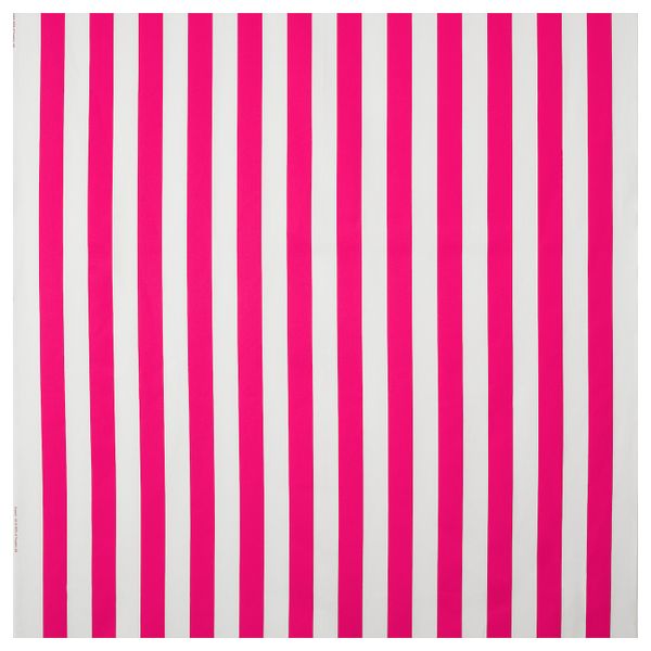 Ткань, в широкую полоску, ярко-розовый/белый, 150 см IKEA СОФИА 004.437.95 - фото 1