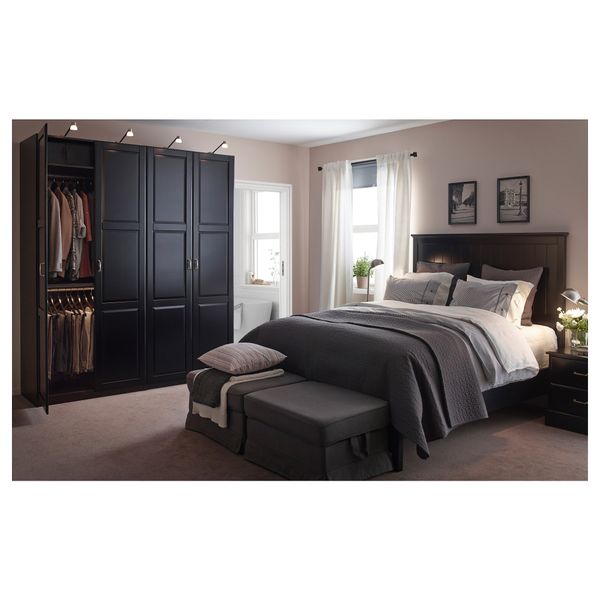 Каркас кровати УНДРЕДАЛЬ, черный, Лонсет - фото 5