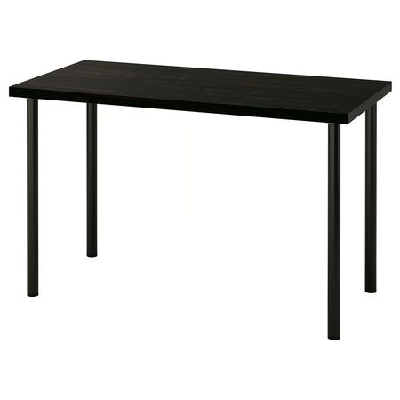 LAGKAPTEN / ADILS Письменный стол - черно-коричневый/чёрный 120x60 см