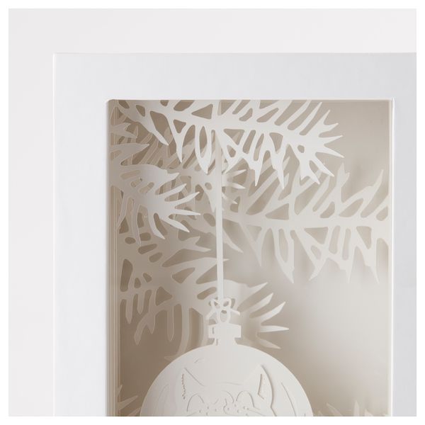 Светодиодное настольное украшение СТРОЛА, с батарейным питанием, котенок белый - схема-чертеж с размерами