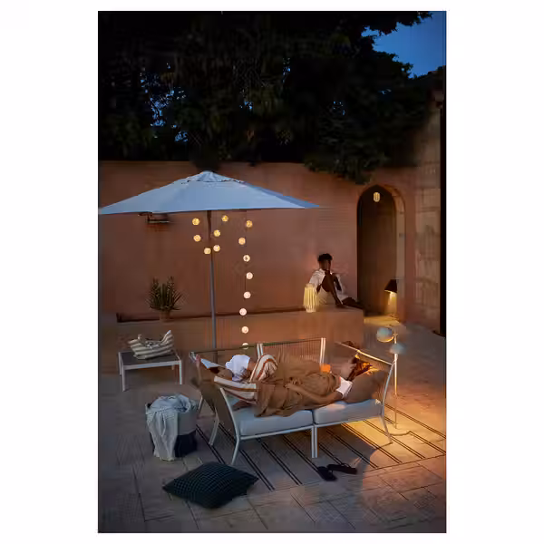 SEGERÖN Садовая угловая секция - белый/бежевый - фото 7