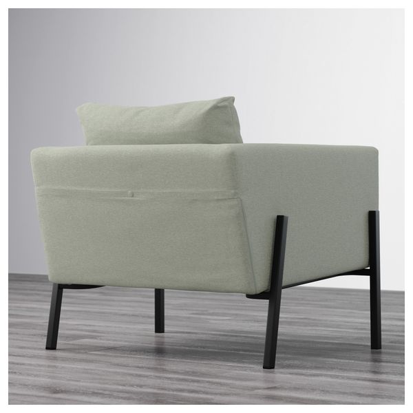 Кресло КОАРП, Гуннаред светло-зеленый, черный - фото 4