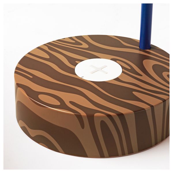 Лампа/устройство для беспроводной зарядки ФЁРНИАД, синий, белый - фото 3