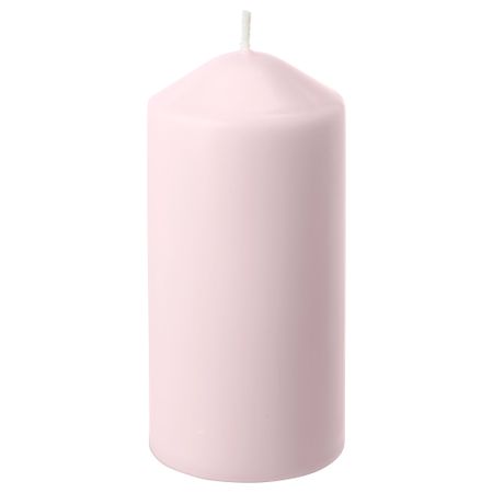 Неароматическая свеча формовая ДАГЛИГЕН, светло-розовый (14 см)