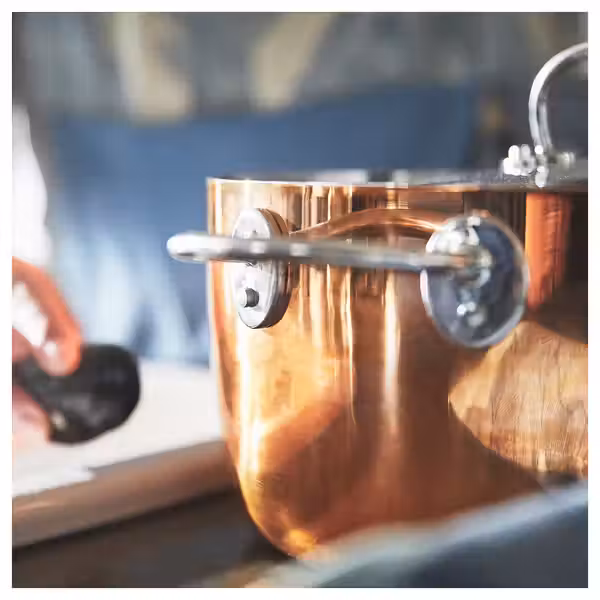 FINMAT Кастрюля с крышкой - медь/нержавеющ сталь 5 л - фото 11