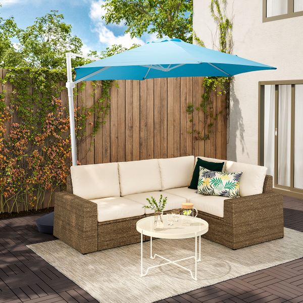 Зонт от солнца, подвесной, голубой 270 см IKEA HÖGÖN ХЁГЁН 204.453.50 - фото 2