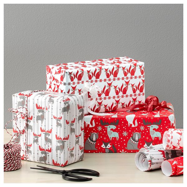 Рулон оберточной бумаги ВИНТЕР 2017, зверюшка (3x0.7 м) - схема-чертеж с размерами