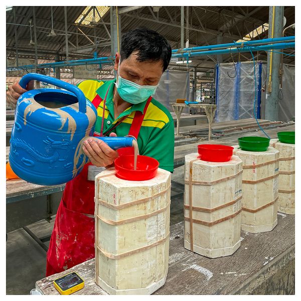 Ваза, темно-зеленый, 21 см IKEA FRÖDD 605.818.21 - схема-чертеж с размерами