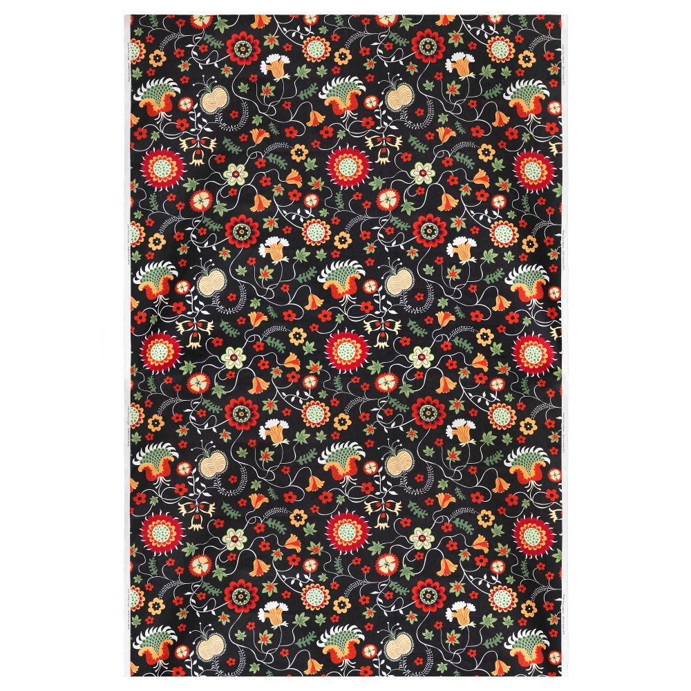 Ткань РОЗЕНРИПС, черный, разноцветный (150 см) - схема-чертеж с размерами