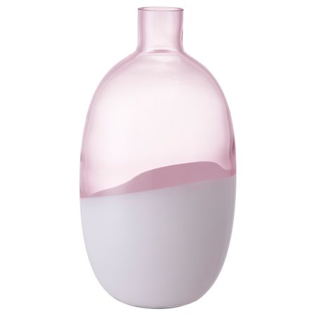 Ваза ФОРМЛИГ, светло-розовый, белый (27 см)
