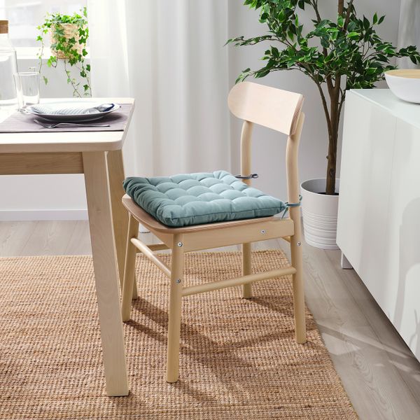 Подушка на стул, голубой 38x38x6.5 см IKEA VIPPÄRT ВИППЭРТ 404.956.45 - фото 2