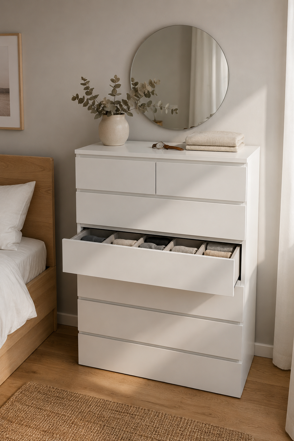 Nordli dresser white bedroom