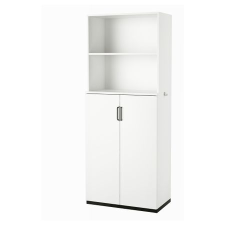 Комбинация для хранения с дверцами ГАЛАНТ, белый (80x200 см)